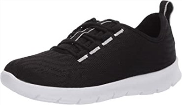 Zapatilla Mujer Step Allena Go Clarks Malla Negra