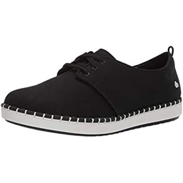 Zapatillas De Mujer Step G Low Lace Lona Negra Clarks
