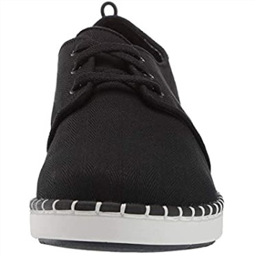 Zapatillas De Mujer Step G Low Lace Lona Negra Clarks