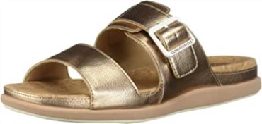 Sandalia Mujer Step June Tide Clarks Oro Rosa Sintético