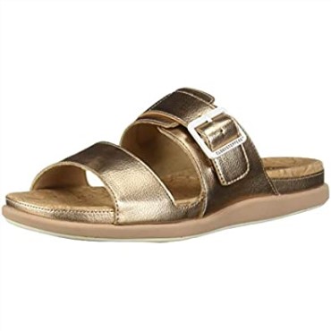 Sandalia Mujer Step June Tide Clarks Oro Rosa Sintético