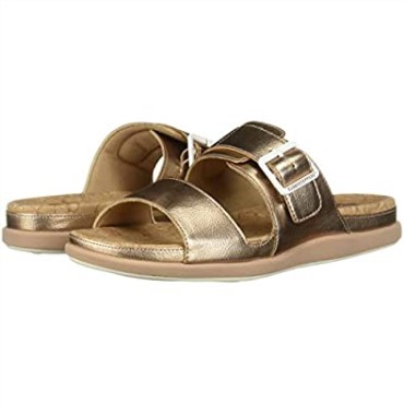 Sandalia Mujer Step June Tide Clarks Oro Rosa Sintético