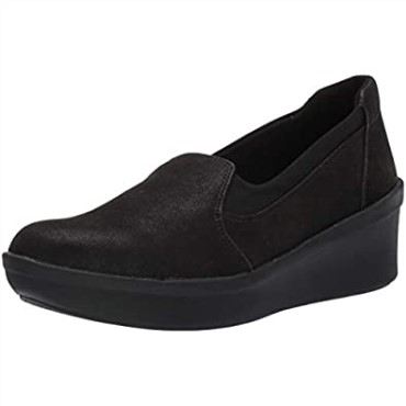 Step Rose Moon Plataforma De Mujer Clarks Textil Negro