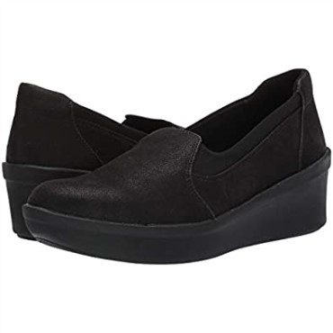 Step Rose Moon Plataforma De Mujer Clarks Textil Negro