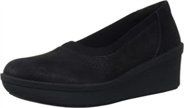 Step Rose Sky Mujer Plataforma Clarks Textil Negro