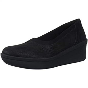 Step Rose Sky Mujer Plataforma Clarks Textil Negro
