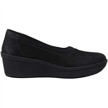 Step Rose Sky Mujer Plataforma Clarks Textil Negro