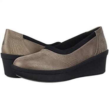 Plataforma De Mujer Step Rose Sky Clarks Peltre Textil