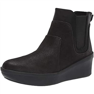 Botas Chelsea Mujer Step Rose Sun Negro Textil Clarks