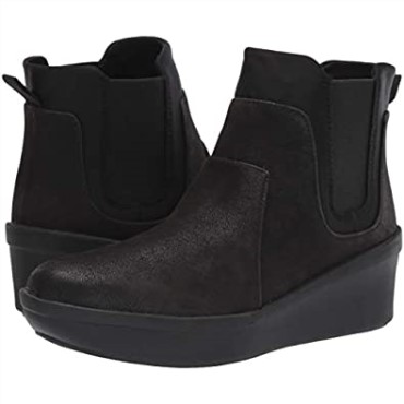 Botas Chelsea Mujer Step Rose Sun Negro Textil Clarks