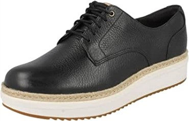 Teadale Mujer Rhea Oxford Clarks Rhea Cuero Negro