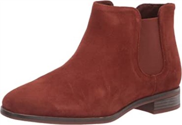 Botas De Moda Trish Chelsea Para Mujer Caoba Ny Clarks