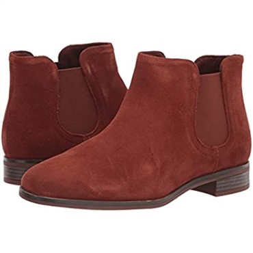 Botas De Moda Trish Chelsea Para Mujer Caoba Ny Clarks