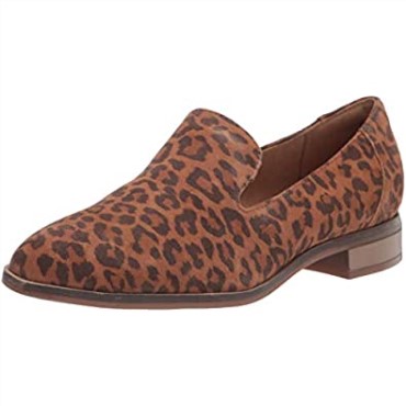 Mocasín Mujer Trish Driving Style Clarks Estampado Leopardo Marrón Oscuro