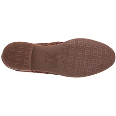 Mocasín Mujer Trish Driving Style Clarks Estampado Leopardo Marrón Oscuro