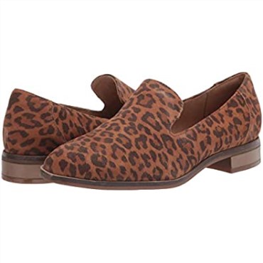 Mocasín Mujer Trish Driving Style Clarks Estampado Leopardo Marrón Oscuro