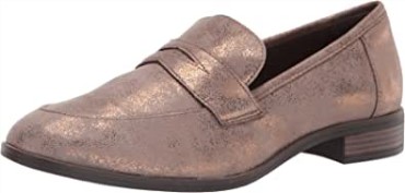 Mocasines Mujer Trish Rose Clarks Cobre Metalizado