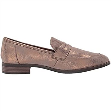 Mocasines Mujer Trish Rose Clarks Cobre Metalizado