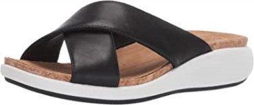 Sandalia Un Bali Go Slide Mujer Clarks Cuero Negro