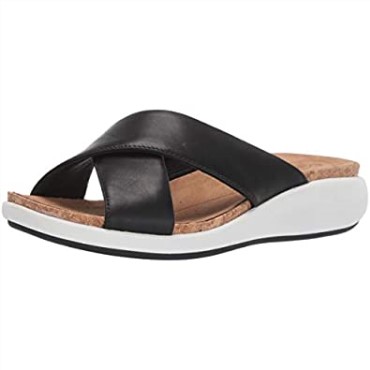 Sandalia Un Bali Go Slide Mujer Clarks Cuero Negro