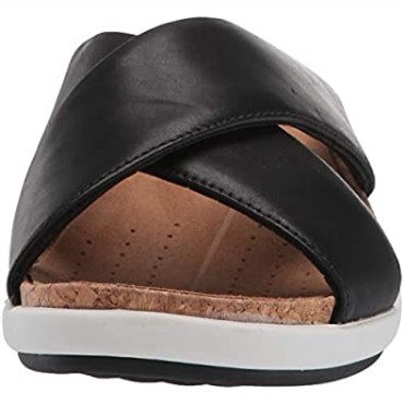 Sandalia Un Bali Go Slide Mujer Clarks Cuero Negro