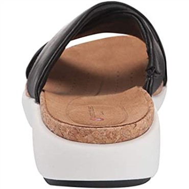 Sandalia Un Bali Go Slide Mujer Clarks Cuero Negro