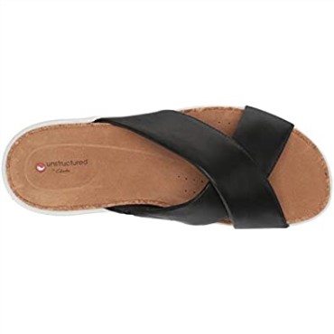 Sandalia Un Bali Go Slide Mujer Clarks Cuero Negro
