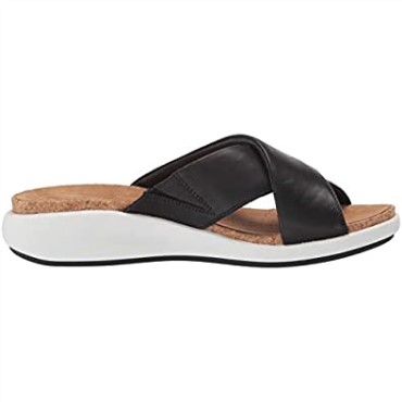 Sandalia Un Bali Go Slide Mujer Clarks Cuero Negro