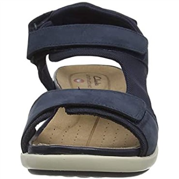 Sandalias Un Bali Trek Sling Back Para Mujer Azul Marino Combi Nbk Azul Marino Combi Nbk Clarks