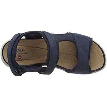Sandalias Un Bali Trek Sling Back Para Mujer Azul Marino Combi Nbk Azul Marino Combi Nbk Clarks