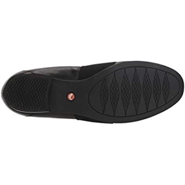 Mocasines Mujer Un Blush Loafer Negro Cuero Clarks
