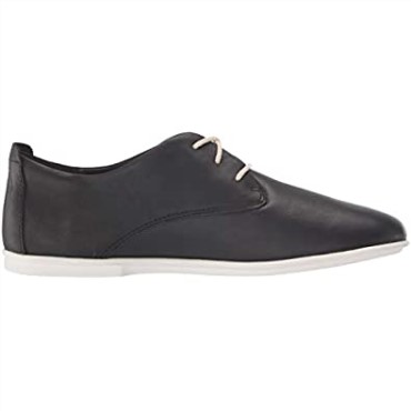 Sneaker Mujer Un Coral Encaje Clarks Piel Negra