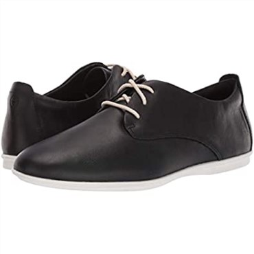 Sneaker Mujer Un Coral Encaje Clarks Piel Negra