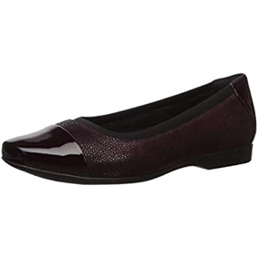 Gorra Un Darcey Mujer Ballet Flat Berenjena Nubuck Lthr Combi Clarks