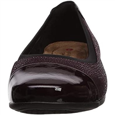 Gorra Un Darcey Mujer Ballet Flat Berenjena Nubuck Lthr Combi Clarks