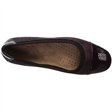 Gorra Un Darcey Mujer Ballet Flat Berenjena Nubuck Lthr Combi Clarks