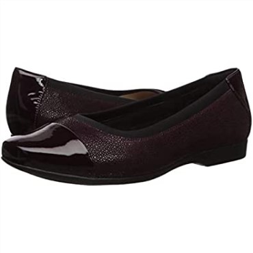 Gorra Un Darcey Mujer Ballet Flat Berenjena Nubuck Lthr Combi Clarks