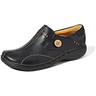 Mocasines Mujer Un Loop Clarks Negro