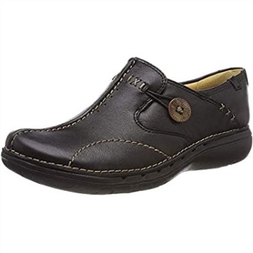 Mocasines Mujer Un Loop Clarks Negro