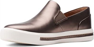 Zapatillas Sin Cordones Un Maui Stride Para Mujer Pebble Metalizado Clarks Pebble Metalizado