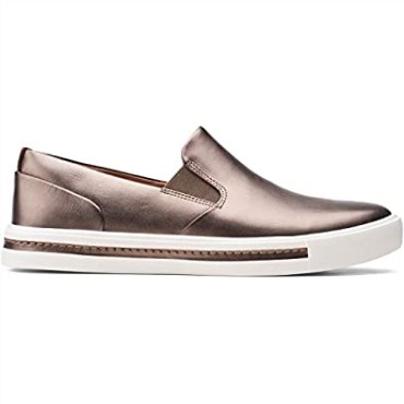 Zapatillas Sin Cordones Un Maui Stride Para Mujer Pebble Metalizado Clarks Pebble Metalizado