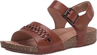 Un Perri Way De Mujer Cuero Tostado Oscuro 8 M Clarks