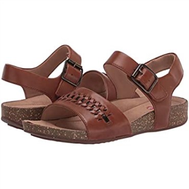Un Perri Way De Mujer Cuero Tostado Oscuro 8 M Clarks