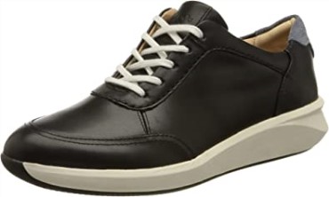 Zapatilla Un Rio Mix Mujer Azul Marino Piel Clarks