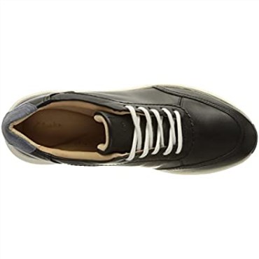 Zapatilla Un Rio Mix Mujer Azul Marino Piel Clarks