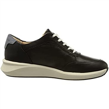 Zapatilla Un Rio Mix Mujer Azul Marino Piel Clarks