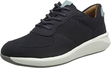 Zapatillas Un Rio Sprint Mujer Clarks Nubuck Azul Marino