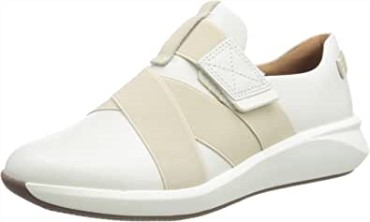 Zapatillas Un Rio Strap Mujer Clarks Cuero Blanco