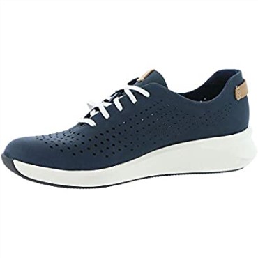 Zapatos De Mujer Un Rio Anudados Clarks Navy Nubuck