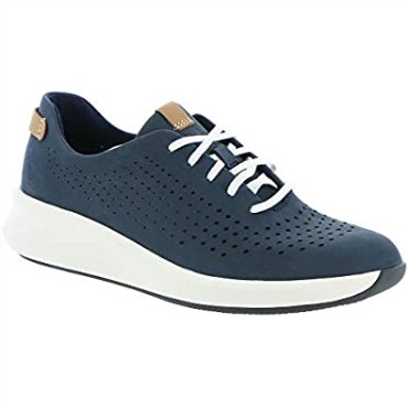 Zapatos De Mujer Un Rio Anudados Clarks Navy Nubuck